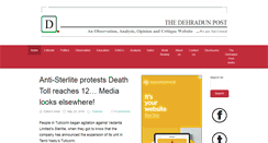 Desktop Screenshot of dehradunpost.com