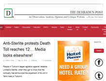 Tablet Screenshot of dehradunpost.com